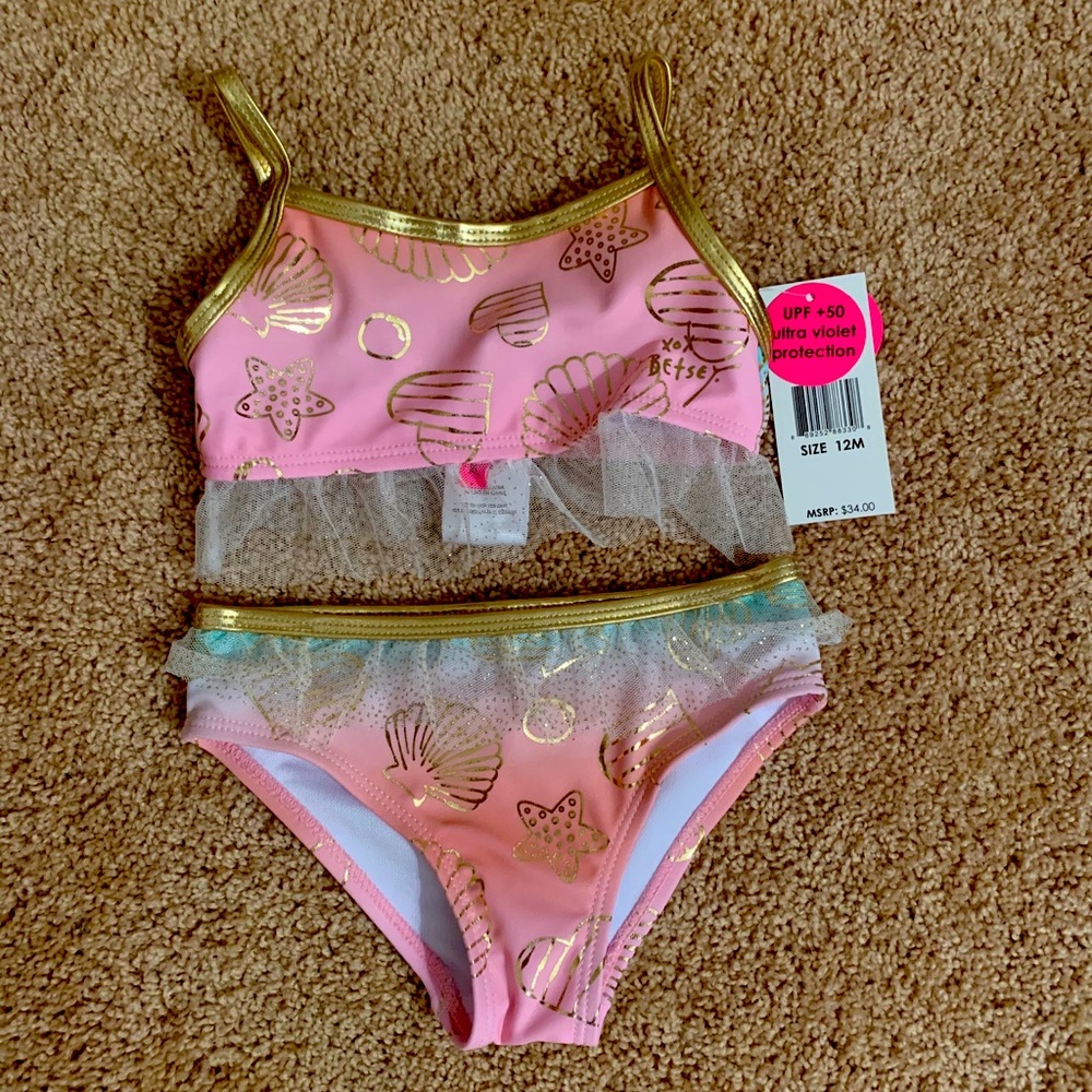 Betsey Johnson 2 Piece Bathing Suit